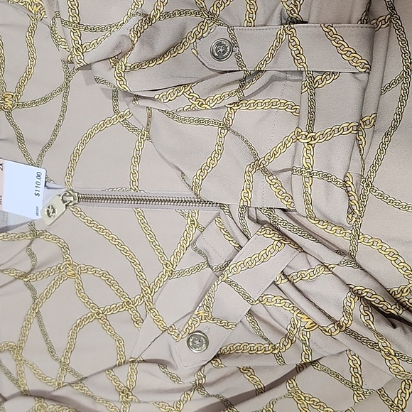 Michael Kors Chain Link Pattern Blouse. Women’s size 2x - Picture 11 of 11